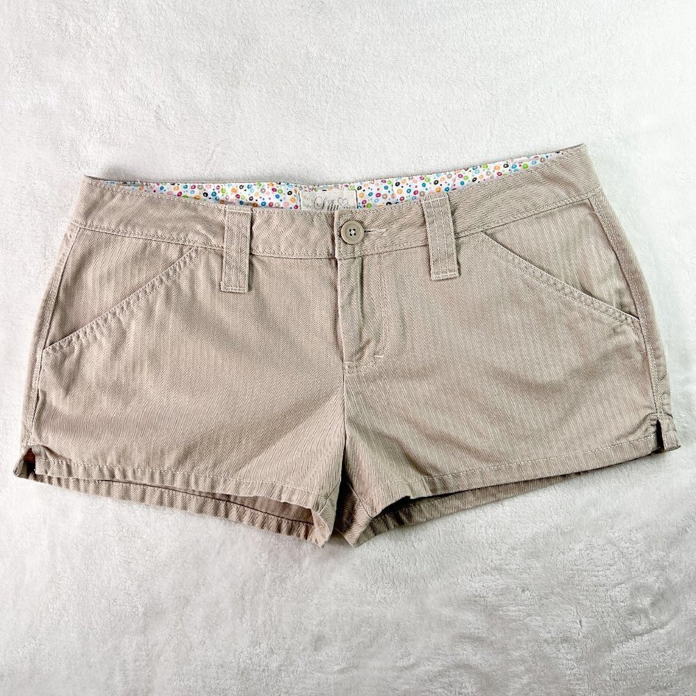 Women's Lilu Shorts | Tan Khaki | Size 5 | 2" Inseam | 100% Cotton